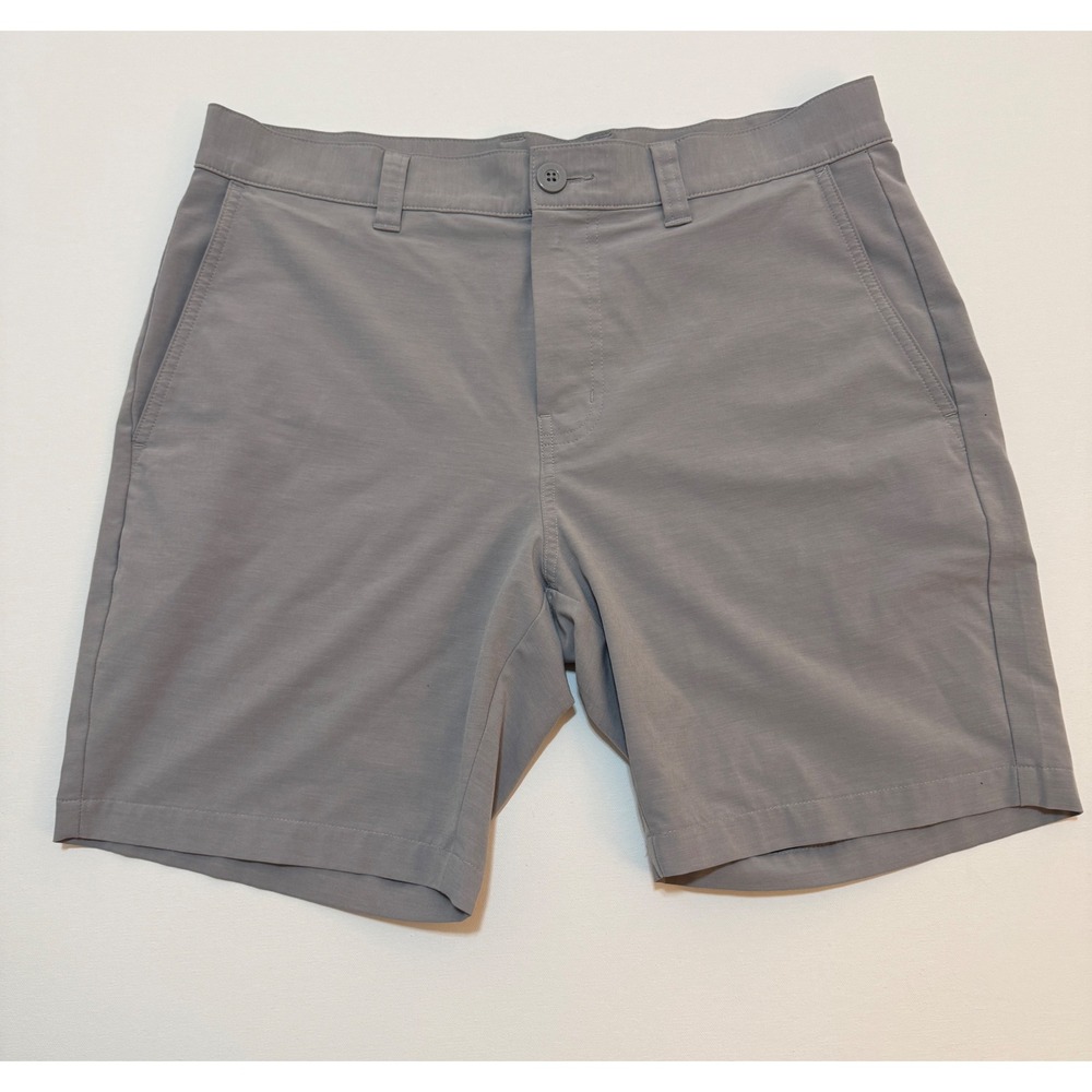 TravisMathew Mens Grey Beck Performance Stretch Golf Shorts 33 1MAA590